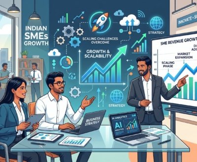 Indian SME scaling challenges including people, processes, technology, finance and business growth
